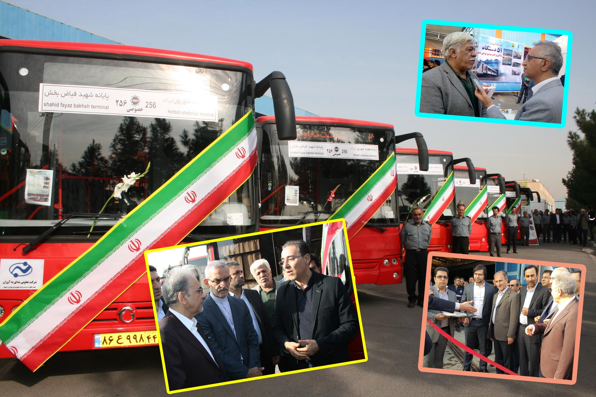 افتتاح10دستگاه اتوبوس خط نازی آباد -17شهریور توسط شهردار تهران انجام گردید